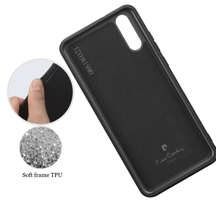 Pierre Cardin PCS-S02 Shockproof TPU + Leather Protective Case for Huawei P20