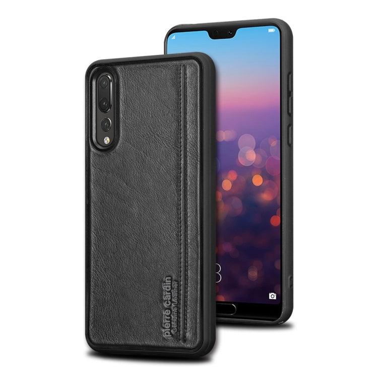 Pierre Cardin PCS-S02 Shockproof TPU + Leather Protective Case for Huawei P20 Pro
