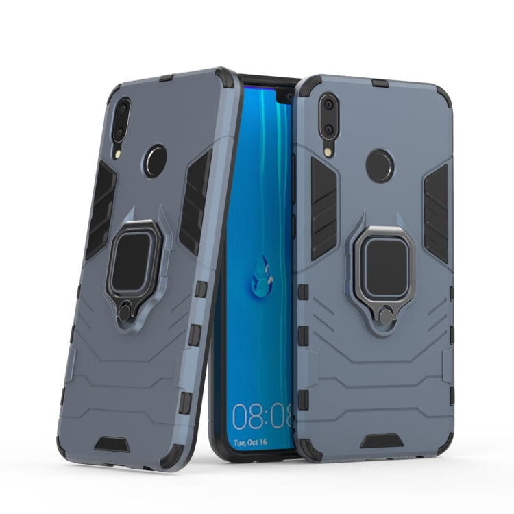 Shockproof PC + TPU Case with Magnetic Ring Holder for Huawei Y9 (2019) / Enjoy 9 Plus