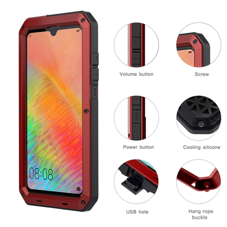 Tank Waterproof Dustproof Shockproof Aluminum Alloy + Silicone Case for Huawei Mate 20