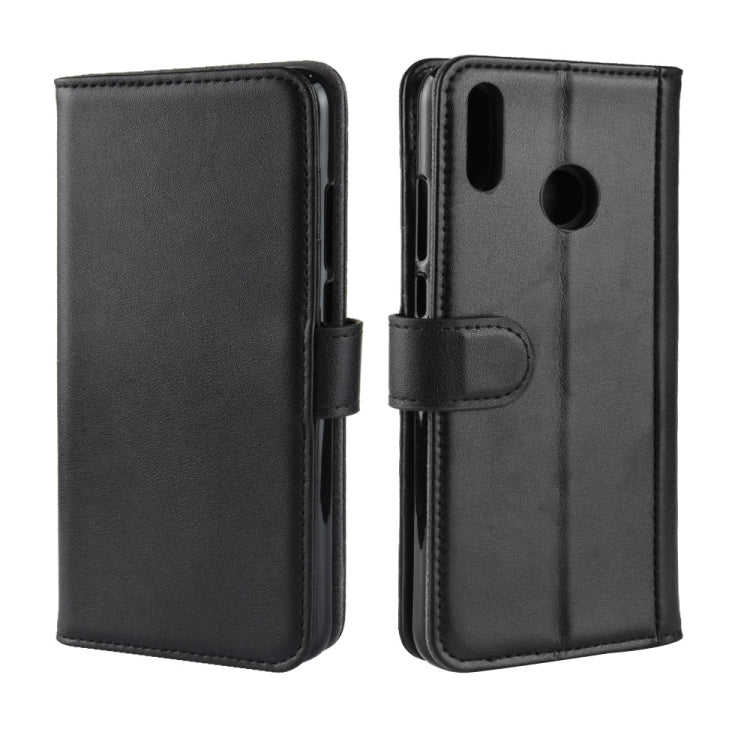Horizontal Flip Genuine Leather Case for Huawei Honor 8X, with Card Slots & Holder & Wallet