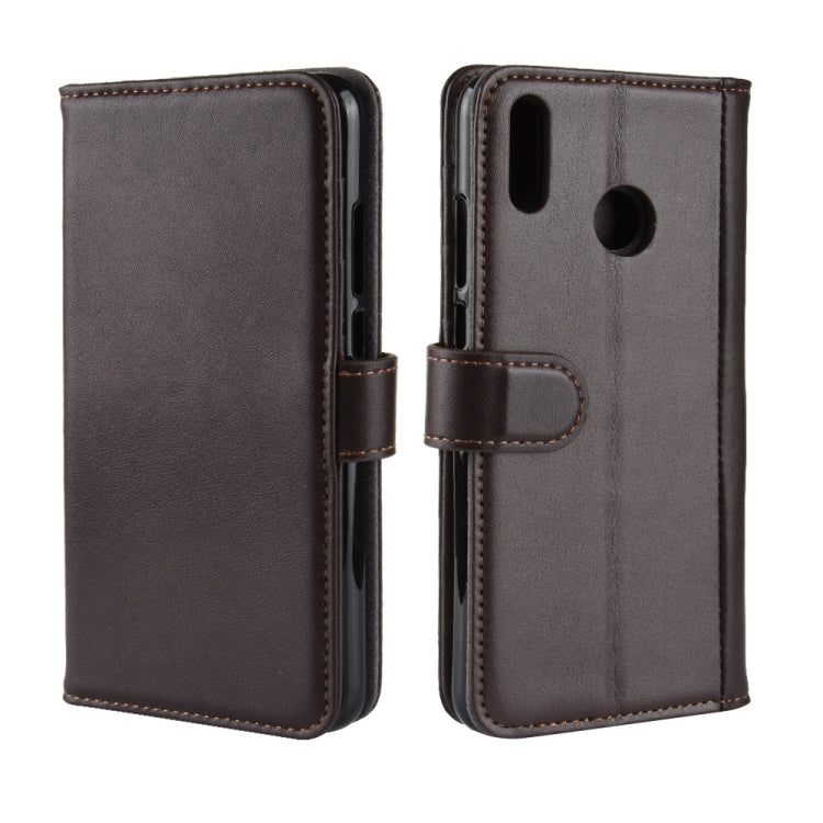 Horizontal Flip Genuine Leather Case for Huawei Honor 8X, with Card Slots & Holder & Wallet
