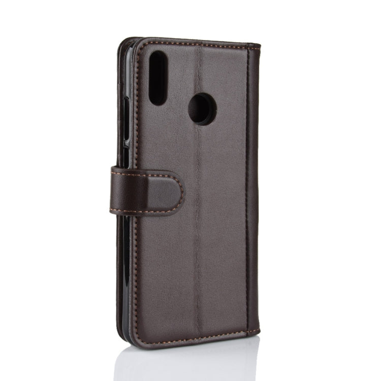 Horizontal Flip Genuine Leather Case for Huawei Honor 8X, with Card Slots & Holder & Wallet