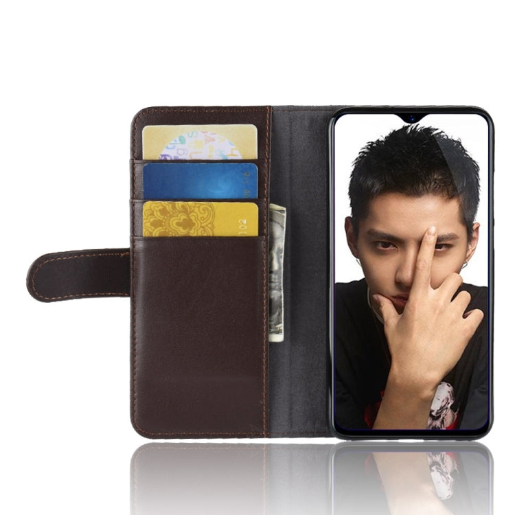 Horizontal Flip Genuine Leather Case for Huawei Honor 8X, with Card Slots & Holder & Wallet