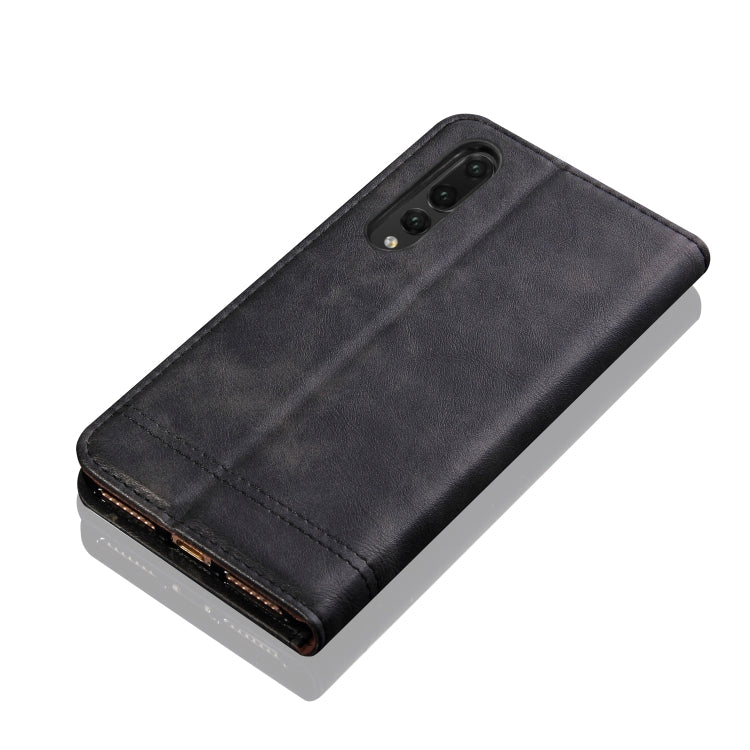 Casual Style Retro Crazy Horse Texture Horizontal Flip Leather Case for Huawei Mate 20 Pro, with Card Slots & Holder & Wallet