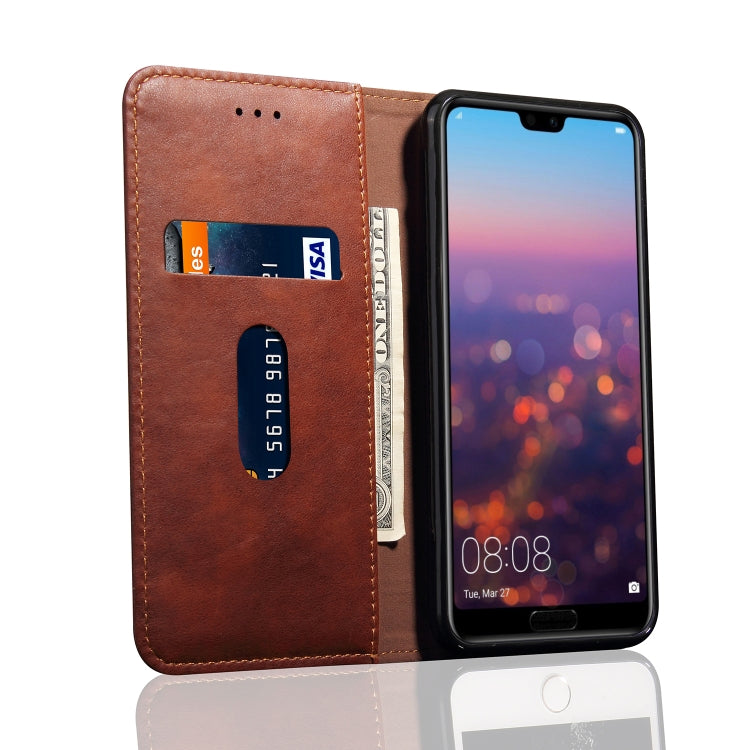 Casual Style Retro Crazy Horse Texture Horizontal Flip Leather Case for Huawei Mate 20 Pro, with Card Slots & Holder & Wallet