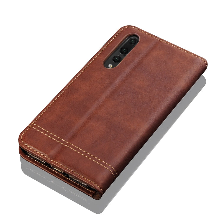 Casual Style Retro Crazy Horse Texture Horizontal Flip Leather Case for Huawei Mate 20 Pro, with Card Slots & Holder & Wallet