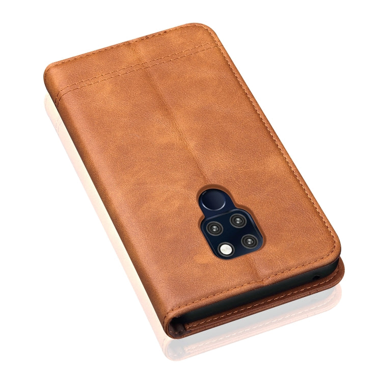 Casual Style Retro Crazy Horse Texture Horizontal Flip Leather Case for Huawei Mate 20, with Card Slots & Holder & Wallet