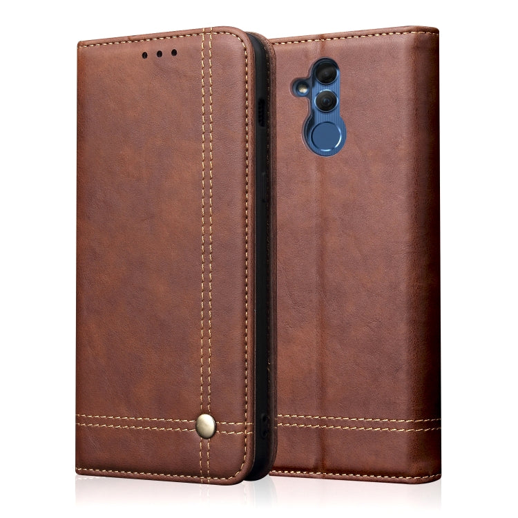 Casual Style Retro Crazy Horse Texture Horizontal Flip Leather Case for Huawei Mate 20 Lite, with Card Slots & Holder & Wallet