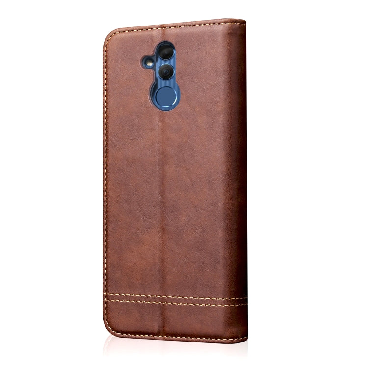 Casual Style Retro Crazy Horse Texture Horizontal Flip Leather Case for Huawei Mate 20 Lite, with Card Slots & Holder & Wallet