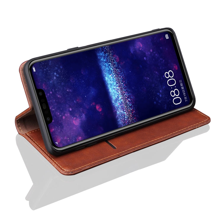 Casual Style Retro Crazy Horse Texture Horizontal Flip Leather Case for Huawei Nova 3i / P smart+, with Card Slots & Holder & Wallet