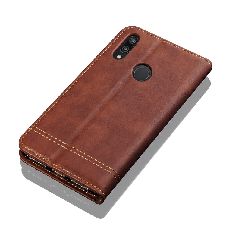 Casual Style Retro Crazy Horse Texture Horizontal Flip Leather Case for Huawei Nova 3i / P smart+, with Card Slots & Holder & Wallet