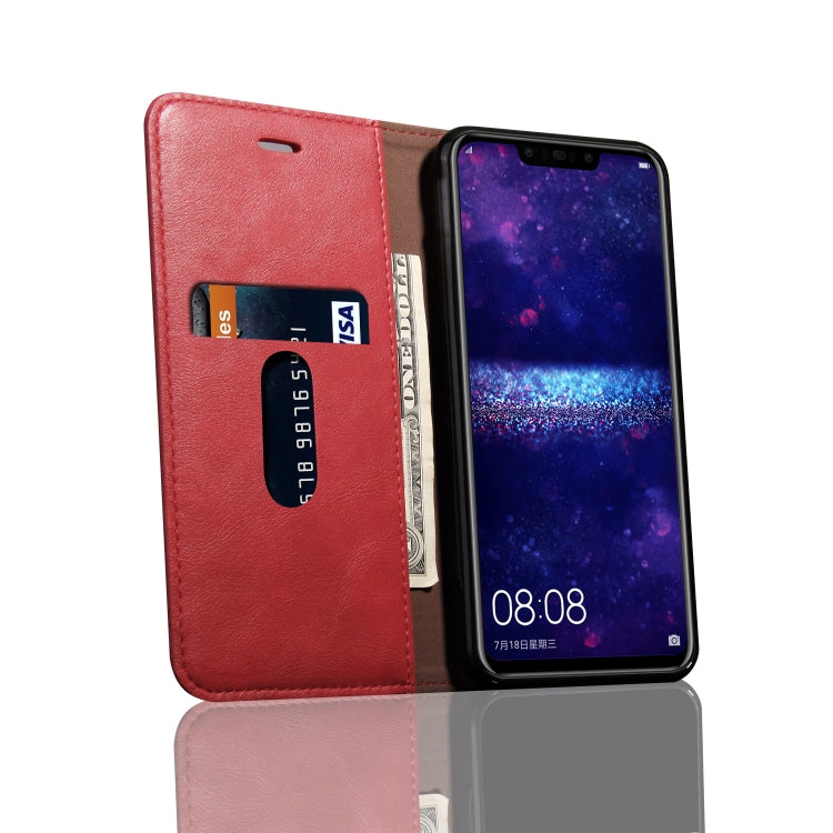 Casual Style Retro Crazy Horse Texture Horizontal Flip Leather Case for Huawei Nova 3i / P smart+, with Card Slots & Holder & Wallet