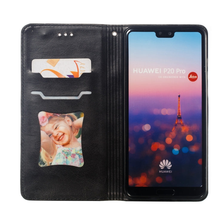Calf Texture Zipper Magnetic Horizontal Flip Leather Case for Huawei P20 Pro, with Wallet & Holder & Card Slots