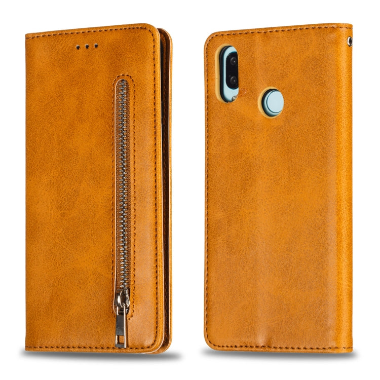 Calf Texture Zipper Magnetic Horizontal Flip Leather Case for Huawei nova 3i, with Wallet & Holder & Card Slots