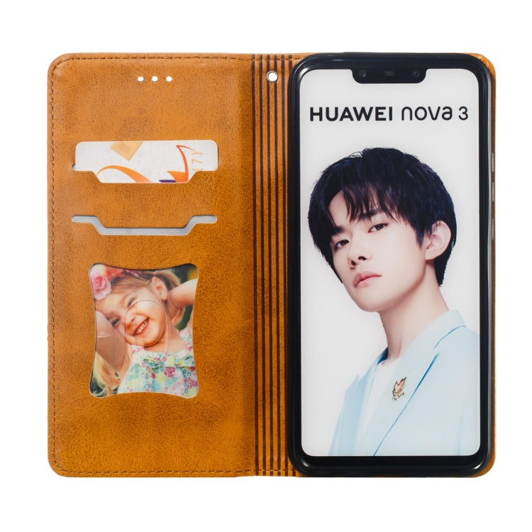 Calf Texture Zipper Magnetic Horizontal Flip Leather Case for Huawei nova 3i, with Wallet & Holder & Card Slots