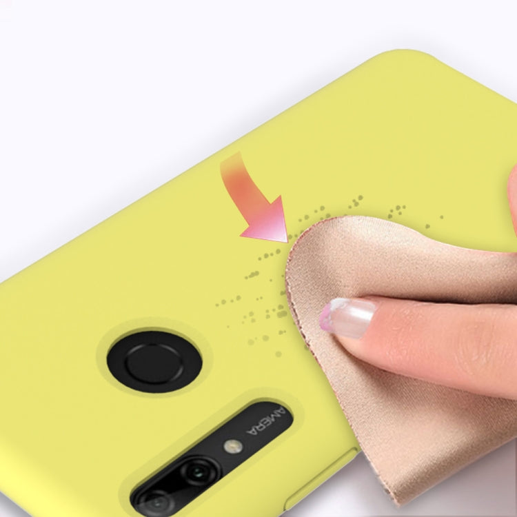 Solid Color Liquid Silicone Dropproof Protective Case for Huawei Enjoy 9s
