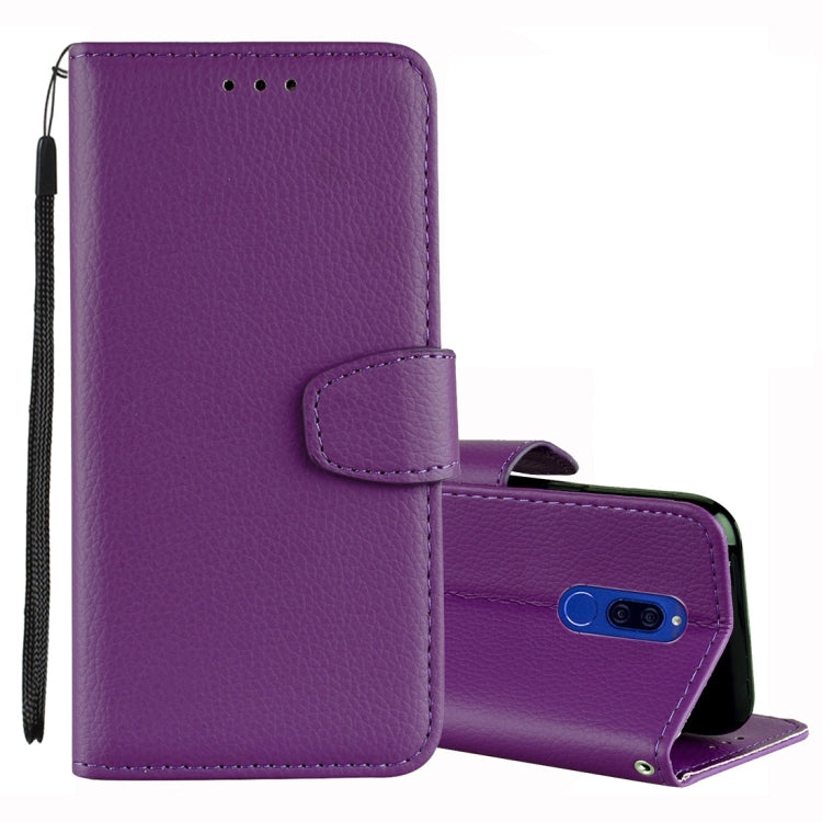 Litchi Texture Horizontal Flip Leather Case for Huawei Honor 9i & Mate 10 Lite & Maimang 6 & Nova 2i , with Wallet & Holder & Card Slots & Lanyard