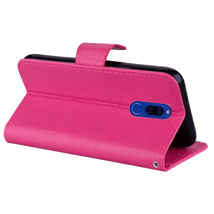 Litchi Texture Horizontal Flip Leather Case for Huawei Honor 9i & Mate 10 Lite & Maimang 6 & Nova 2i , with Wallet & Holder & Card Slots & Lanyard