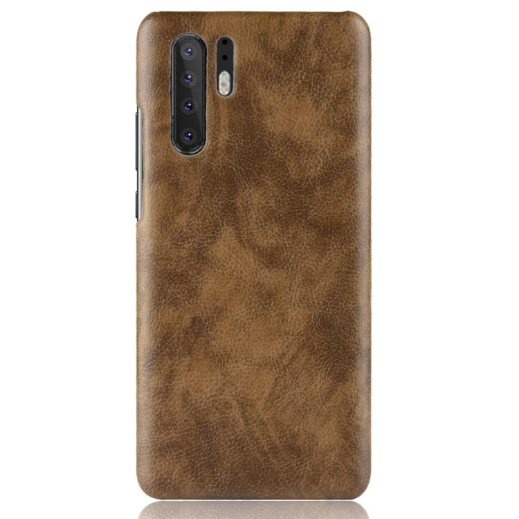 Shockproof Litchi Texture PC + PU Case for Huawei P30 Pro