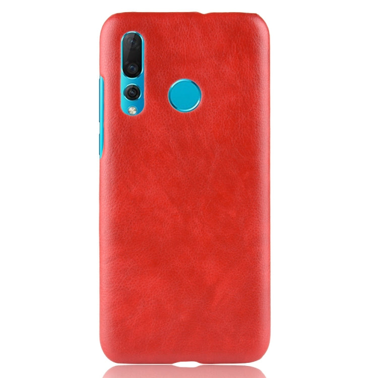Shockproof Litchi Texture PC + PU Case for Huawei Nova 4