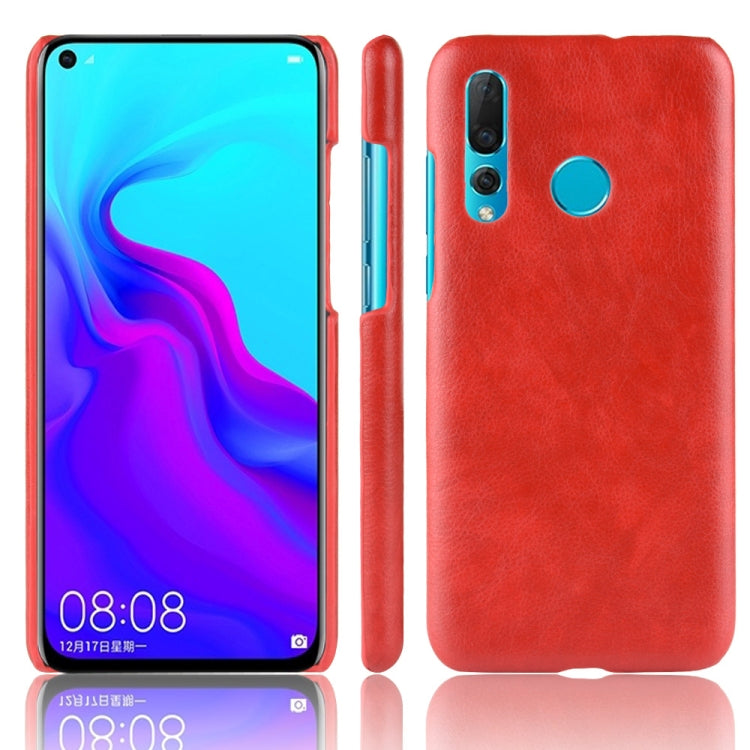 Shockproof Litchi Texture PC + PU Case for Huawei Nova 4