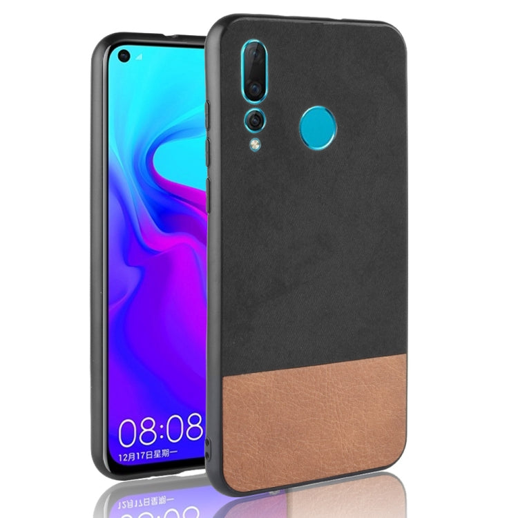 Shockproof Color Matching Denim PC + PU + TPU Case for Huawei Nova 4