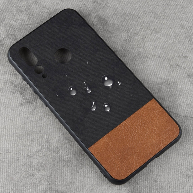 Shockproof Color Matching Denim PC + PU + TPU Case for Huawei Nova 4