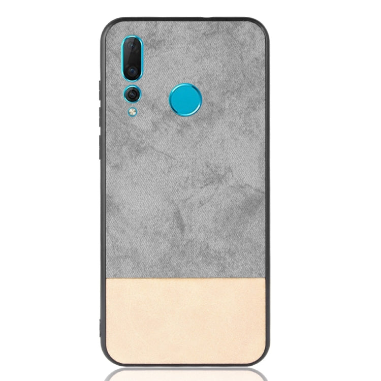 Shockproof Color Matching Denim PC + PU + TPU Case for Huawei Nova 4