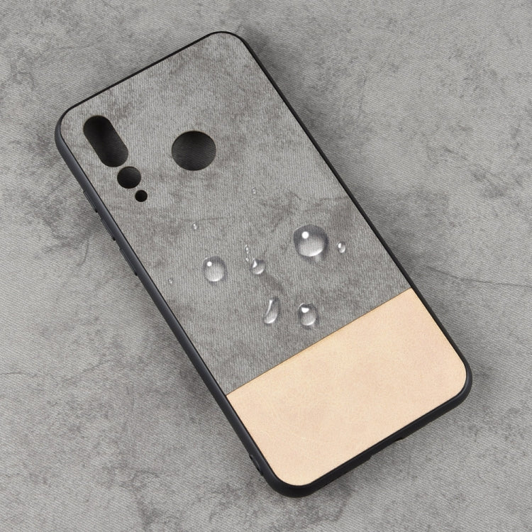 Shockproof Color Matching Denim PC + PU + TPU Case for Huawei Nova 4