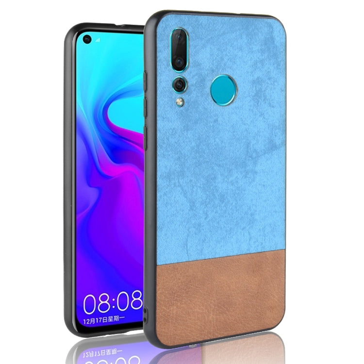 Shockproof Color Matching Denim PC + PU + TPU Case for Huawei Nova 4