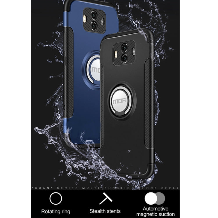 MOFI for Mysterious Series Huawei Mate 10 Shockproof Protective Back Cover Case with Magnetic Rotatable Ring Holder