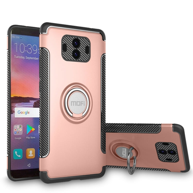 MOFI for Mysterious Series Huawei Mate 10 Shockproof Protective Back Cover Case with Magnetic Rotatable Ring Holder