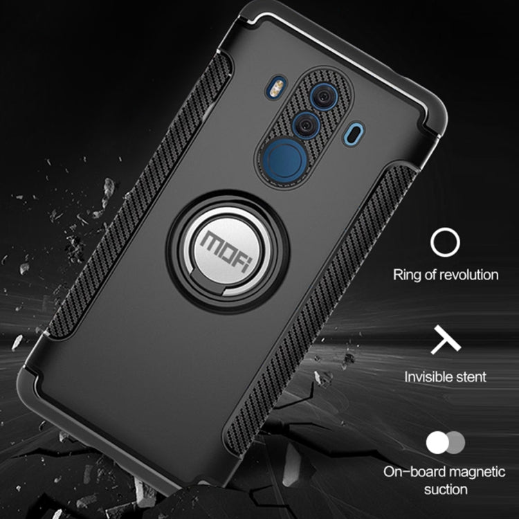 MOFI for Mysterious Series Huawei Mate 10 Pro Shockproof Protective Back Cover Case with Magnetic Rotatable Ring Holder