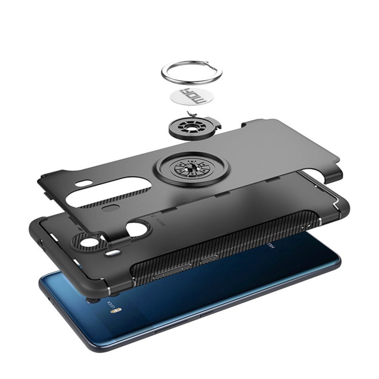MOFI for Mysterious Series Huawei Mate 10 Pro Shockproof Protective Back Cover Case with Magnetic Rotatable Ring Holder
