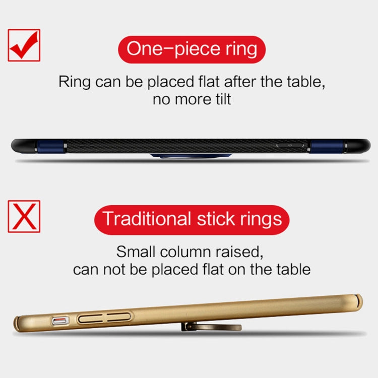 MOFI for Mysterious Series Huawei Mate 10 Pro Shockproof Protective Back Cover Case with Magnetic Rotatable Ring Holder