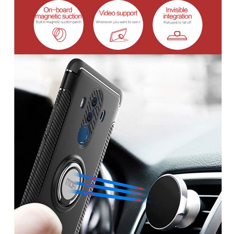 MOFI for Mysterious Series Huawei Mate 10 Pro Shockproof Protective Back Cover Case with Magnetic Rotatable Ring Holder