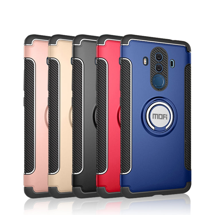 MOFI for Mysterious Series Huawei Mate 10 Pro Shockproof Protective Back Cover Case with Magnetic Rotatable Ring Holder