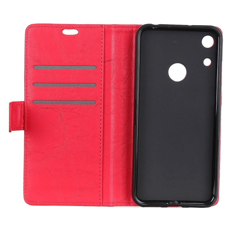 Copper Buckle Retro Crazy Horse Texture Horizontal Flip Leather Case for Huawei Honor 8A, with Holder & Card Slots & Wallet