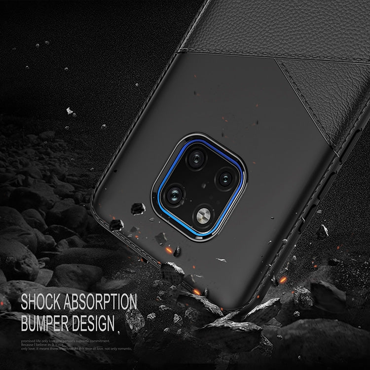 Ultra-thin Shockproof Soft TPU + Leather Case for Huawei Mate 20 Pro