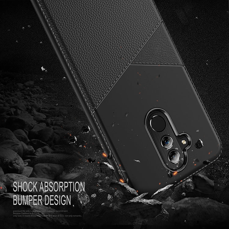 Ultra-thin Shockproof Soft TPU + Leather Case for Huawei Mate 20 Lite