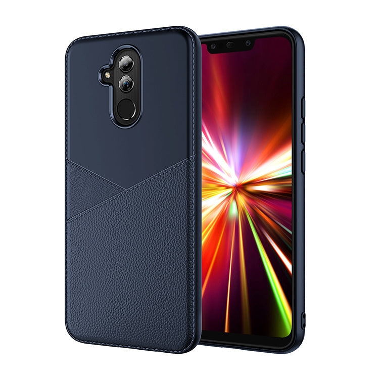 Ultra-thin Shockproof Soft TPU + Leather Case for Huawei Mate 20 Lite