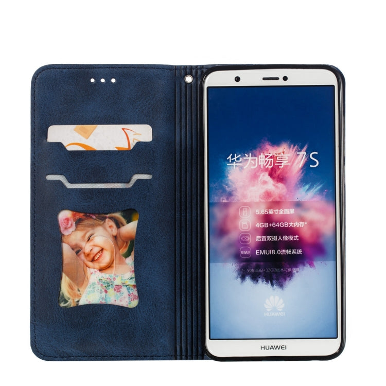 Calf Texture Zipper Magnetic Horizontal Flip Leather Case for Huawei P Smart / Honor 9 Lite, with Wallet & Holder & Card Slots