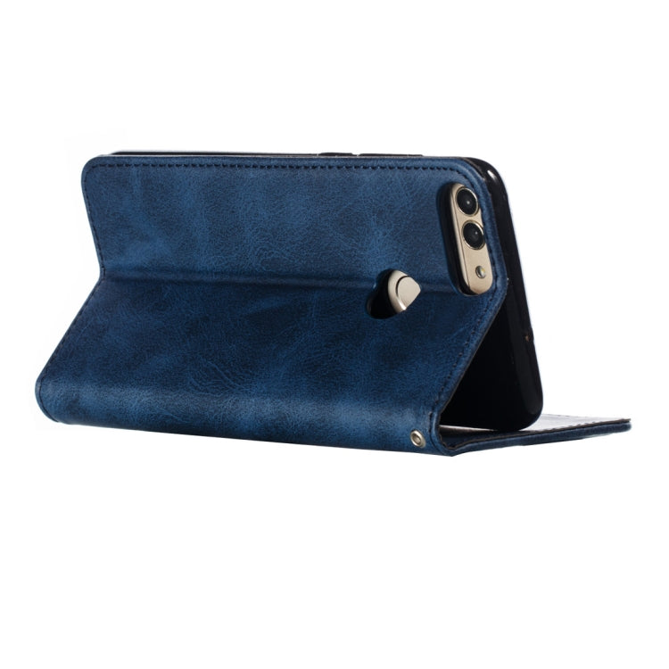 Calf Texture Zipper Magnetic Horizontal Flip Leather Case for Huawei P Smart / Honor 9 Lite, with Wallet & Holder & Card Slots