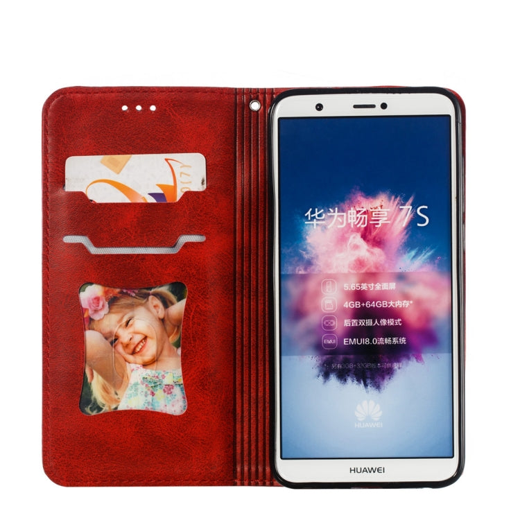 Calf Texture Zipper Magnetic Horizontal Flip Leather Case for Huawei P Smart / Honor 9 Lite, with Wallet & Holder & Card Slots