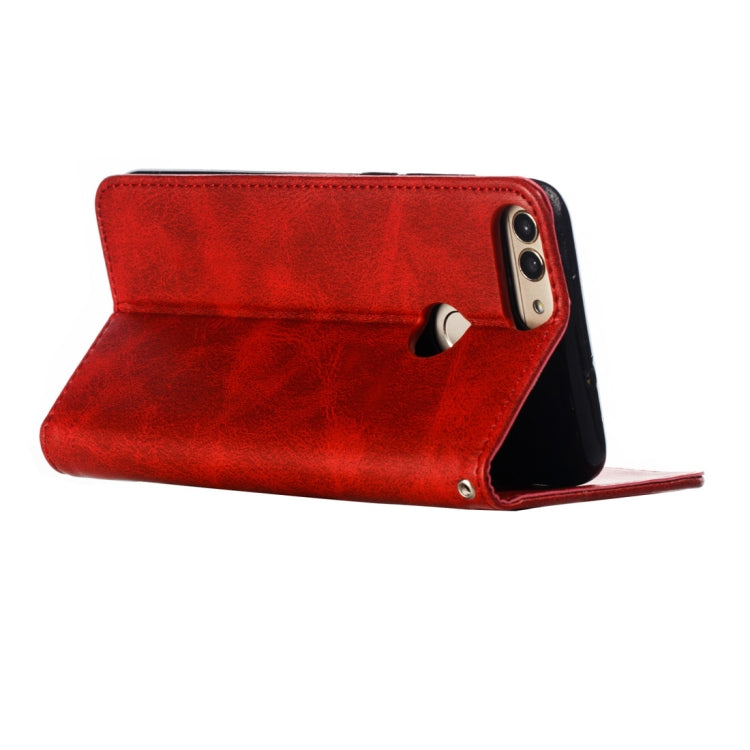 Calf Texture Zipper Magnetic Horizontal Flip Leather Case for Huawei P Smart / Honor 9 Lite, with Wallet & Holder & Card Slots