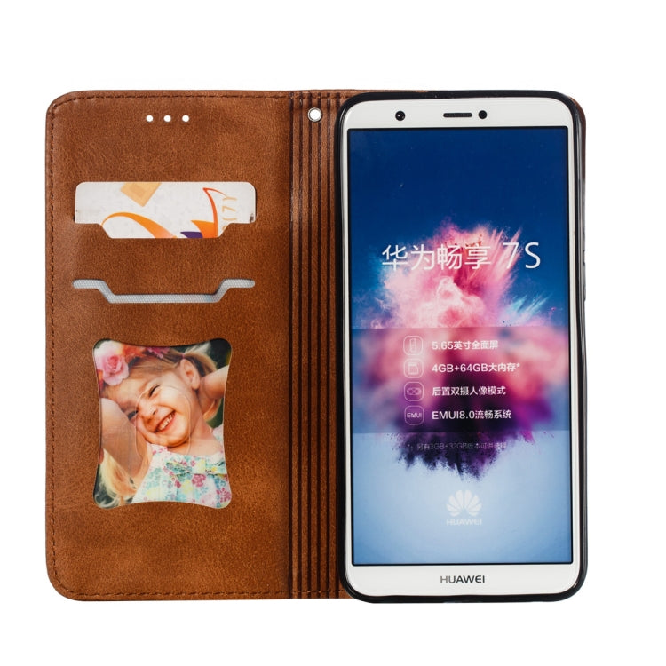 Calf Texture Zipper Magnetic Horizontal Flip Leather Case for Huawei P Smart / Honor 9 Lite, with Wallet & Holder & Card Slots