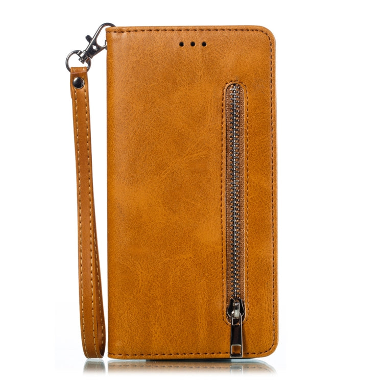 Calf Texture Zipper Magnetic Horizontal Flip Leather Case for Huawei P30, with Wallet & Holder & Card Slots