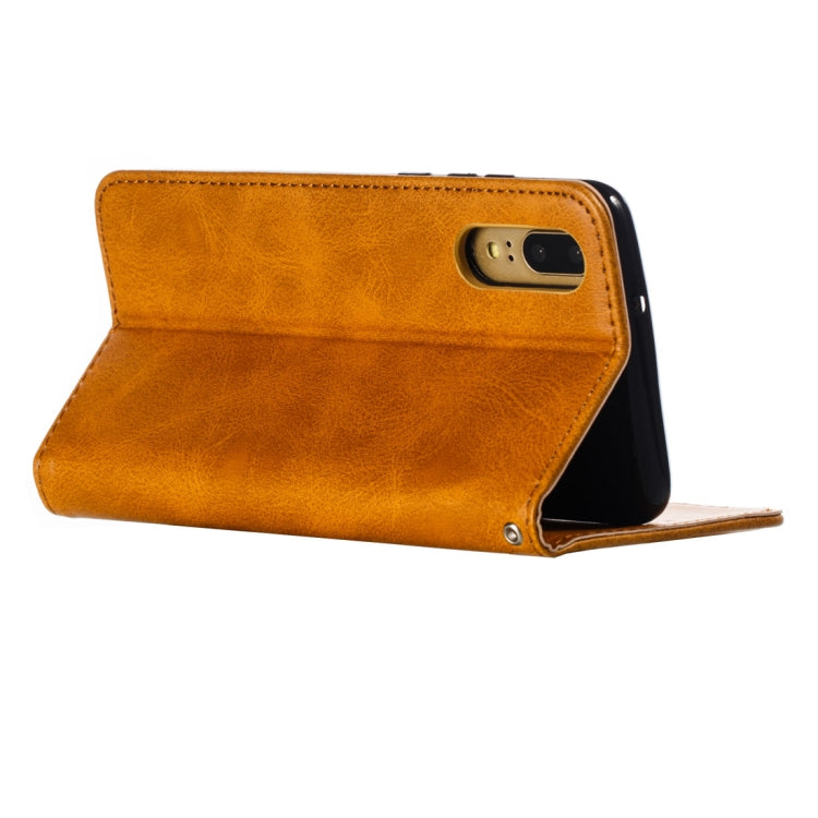 Calf Texture Zipper Magnetic Horizontal Flip Leather Case for Huawei P20, with Wallet & Holder & Card Slots