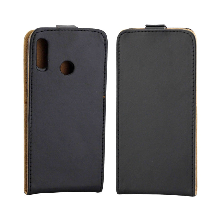 Business Style Vertical Flip TPU Leather Case for Huawei Honor 10 Lite, with Card Slot (Black)
